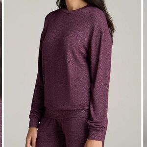 Women’s cozy lounge, crewneck shirt